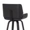 Armen Living Tyler 30" Bar Height Swivel Gray Faux Leather and Black Wood Bar Stool LCTYBAGRBL30 - alternate 10